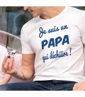 T-Shirt homme "Je suis un Papa qui déchire"