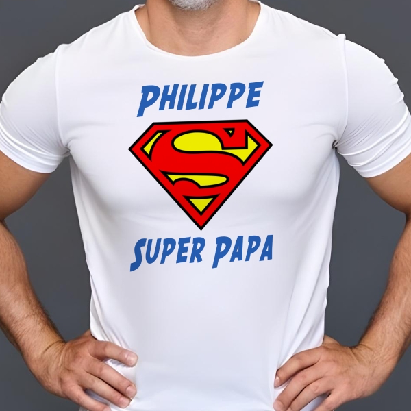 T-Shirt homme "SuperMan" à personnaliser