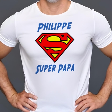 T-Shirt homme "SuperMan" à personnaliser