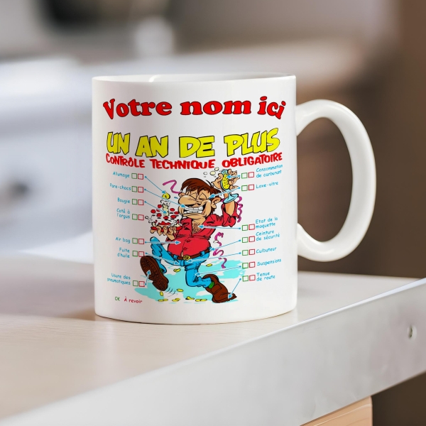 Mug Anniversaire 1 an de plus homme