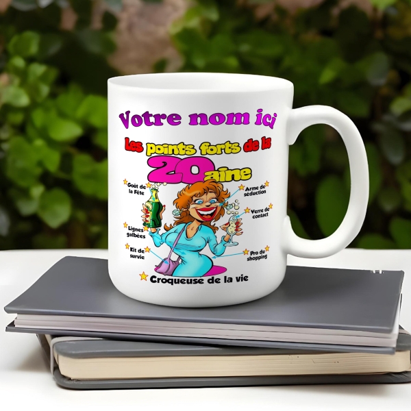 Mug Anniversaire 20 ans femme