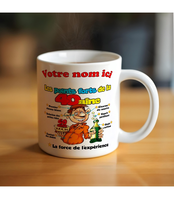mug humour anniversaire 40 ans homme