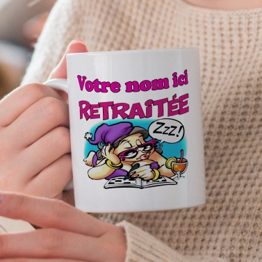 Mug Retraite femme mots croisés