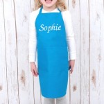 Tablier bleu enfant personnalisé