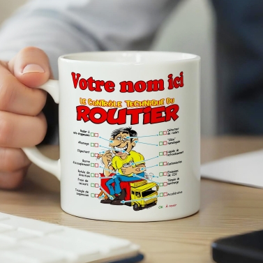 Mug Routier personnalisé