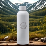 Gourde personnalisée Initiale blanc