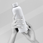 Gourde personnalisée Initiale blanc