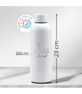 Gourde personnalisée Initiale blanc