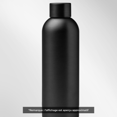 Gourde personnalisée initiale noir