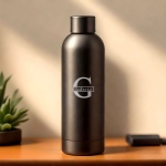 Gourde personnalisée initiale noir