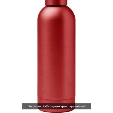 Gourde personnalisée initiale rouge