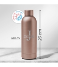 Gourde personnalisée initiale rose