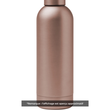 Gourde personnalisée initiale rose