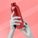 Gourde personnalisée rouge horizontale