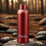 Gourde personnalisée rouge horizontale