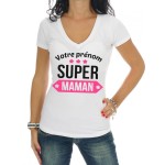 Tee Shirt blanc Je suis une super maman