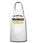 Tablier Maman en or