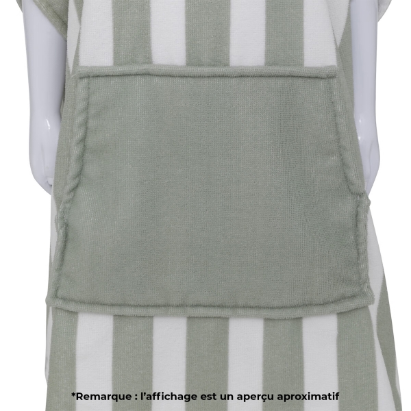 Peignoir poncho à capuche personnalisé pour enfant - Modèle texte