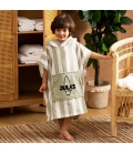 Peignoir poncho à capuche personnalisé pour enfant - Modèle surf