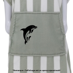 Peignoir poncho à capuche personnalisé pour enfant - Modèle dauphin