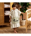 Peignoir poncho à capuche personnalisé pour enfant - Modèle dauphin