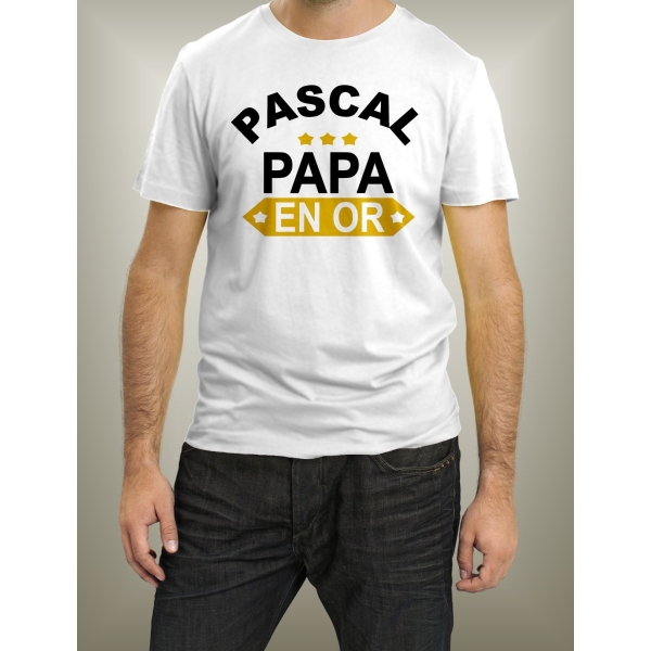 Tee Shirt papa en or