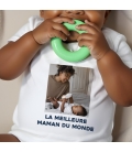 body bébé personnalisé photo et texte