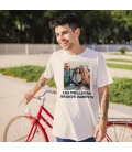 T-Shirt Homme Photo + Texte Personnalisé