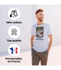 T-Shirt Homme Photo + Texte Personnalisé