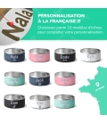 Gamelle personnalisée - Modèle gravée -  Turquoise - KDO MAGIC - animaux de compagnie