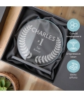 Trophée en verre personnalisé - Grand modèle - Top 1