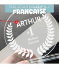 Trophée en verre personnalisé - Grand modèle - Top 1