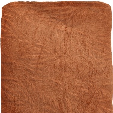 Plaid microfibre Terracotta personnalisé