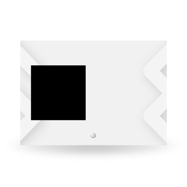 Cadre photo en verre personnalisé horizontale - Modèle Blanc