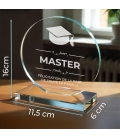 Trophée en verre personnalisable - Grand modèle - Diplôme