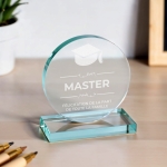 Trophée en verre personnalisé - Petit modèle - Diplôme