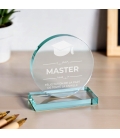 Trophée en verre personnalisé - Petit modèle - Diplôme