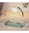 Trophée en verre personnalisé - Petit modèle - Diplôme