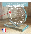 Trophée en verre personnalisé - Petit modèle - Entreprise