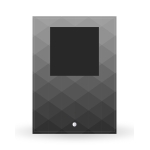 Cadre photo en verre personnalisé verticale - Modèle Noir