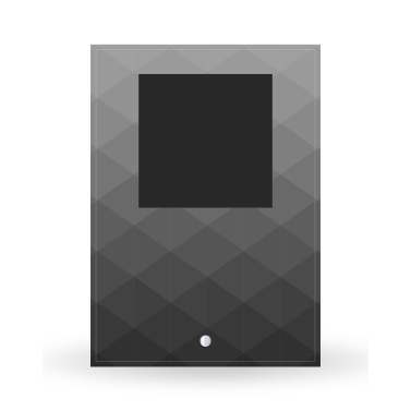 Cadre photo en verre personnalisé verticale - Modèle Noir