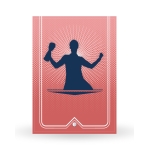 Cadre photo en verre personnalisé verticale - Modèle Rouge