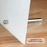 Cadre photo en verre personnalisé verticale - Modèle Noir