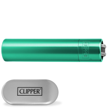 Briquet clipper vert personnalisé