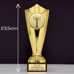 Trophée doré personnalisable - 10 modèles