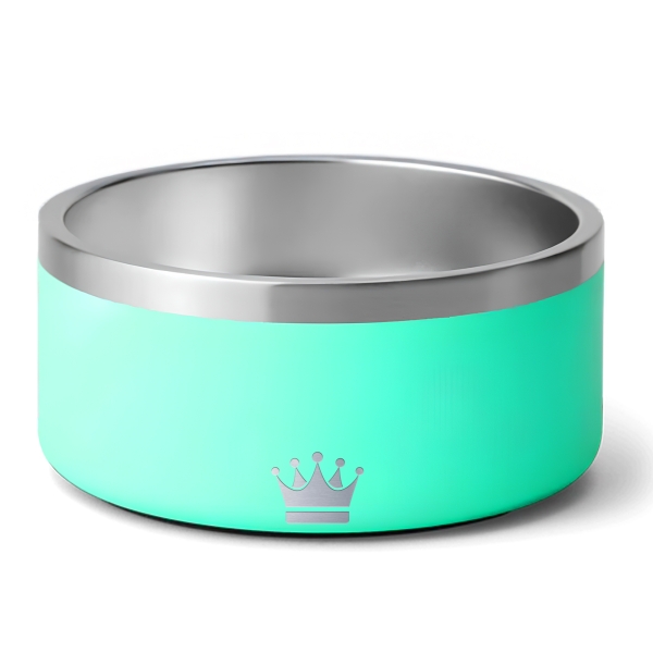 Gamelle personnalisée - Modèle gravée -  Turquoise - KDO MAGIC - animaux de compagnie