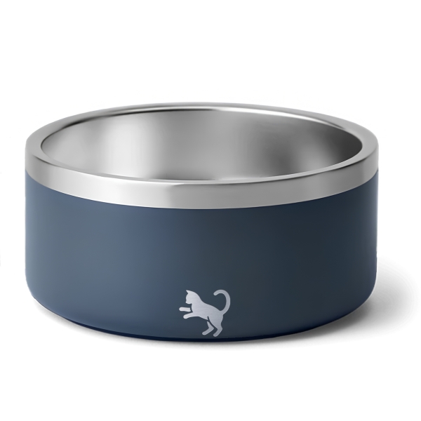 Gamelle personnalisée - Modèle gravée - Bleu marin- KDO MAGIC - animaux de compagnie