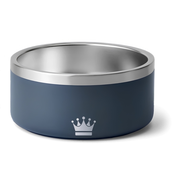 Gamelle personnalisée - Modèle gravée - Bleu marin- KDO MAGIC - animaux de compagnie