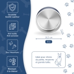 Gamelle personnalisée - Modèle gravée - Bleu marin- KDO MAGIC - animaux de compagnie