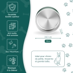 Gamelle personnalisée - Modèle gravée - Vert - KDO MAGIC - animaux de compagnie